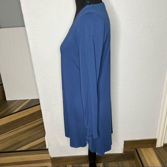 Eileen Fisher Long Sleeve Blue Tunic Blouse Casual  Sz small - Picture 9 of 15